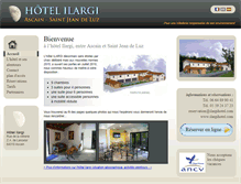 Tablet Screenshot of ilargihotel.com